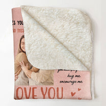 I Love You Mom & This Is Your Reminder - Personalized Photo Blanket
