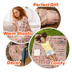 I Love You Mom & This Is Your Reminder - Personalized Photo Blanket