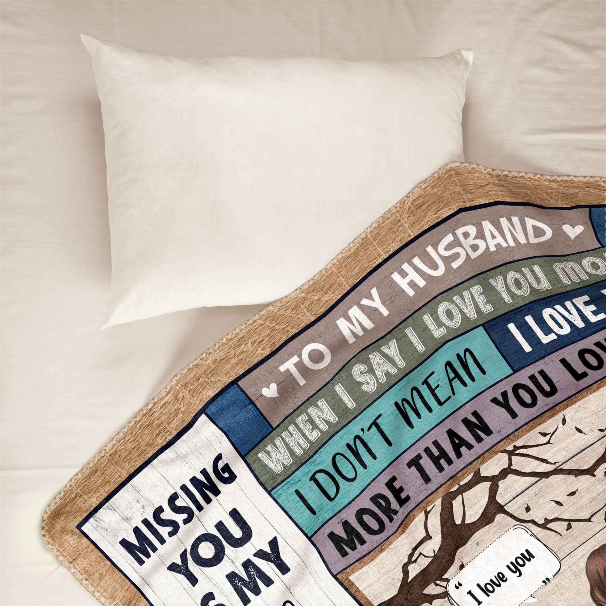 I Love You More - Personalized Blanket - Anniversary, Loving Gift For Lover, Couple, Husband, Wife, Boyfriend, Girlfriend