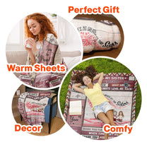 I Love You My Sister - Personalized Blanket - Christmas Birthday Gift For Sisters, Besties, Sistas