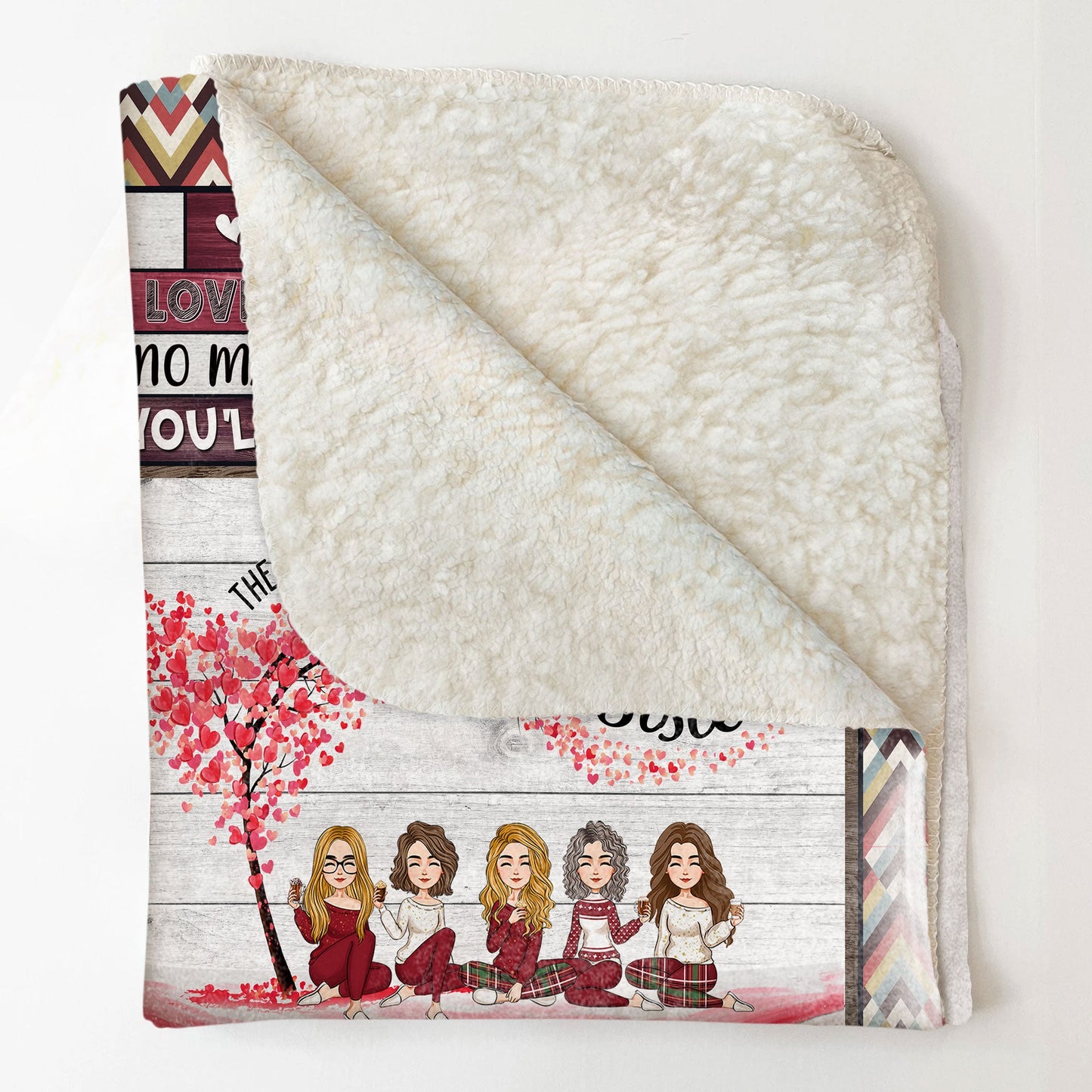 I Love You My Sister - Personalized Blanket - Christmas Birthday Gift For Sisters, Besties, Sistas