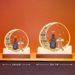 I Love You Past The Moon - Personalized LED Light