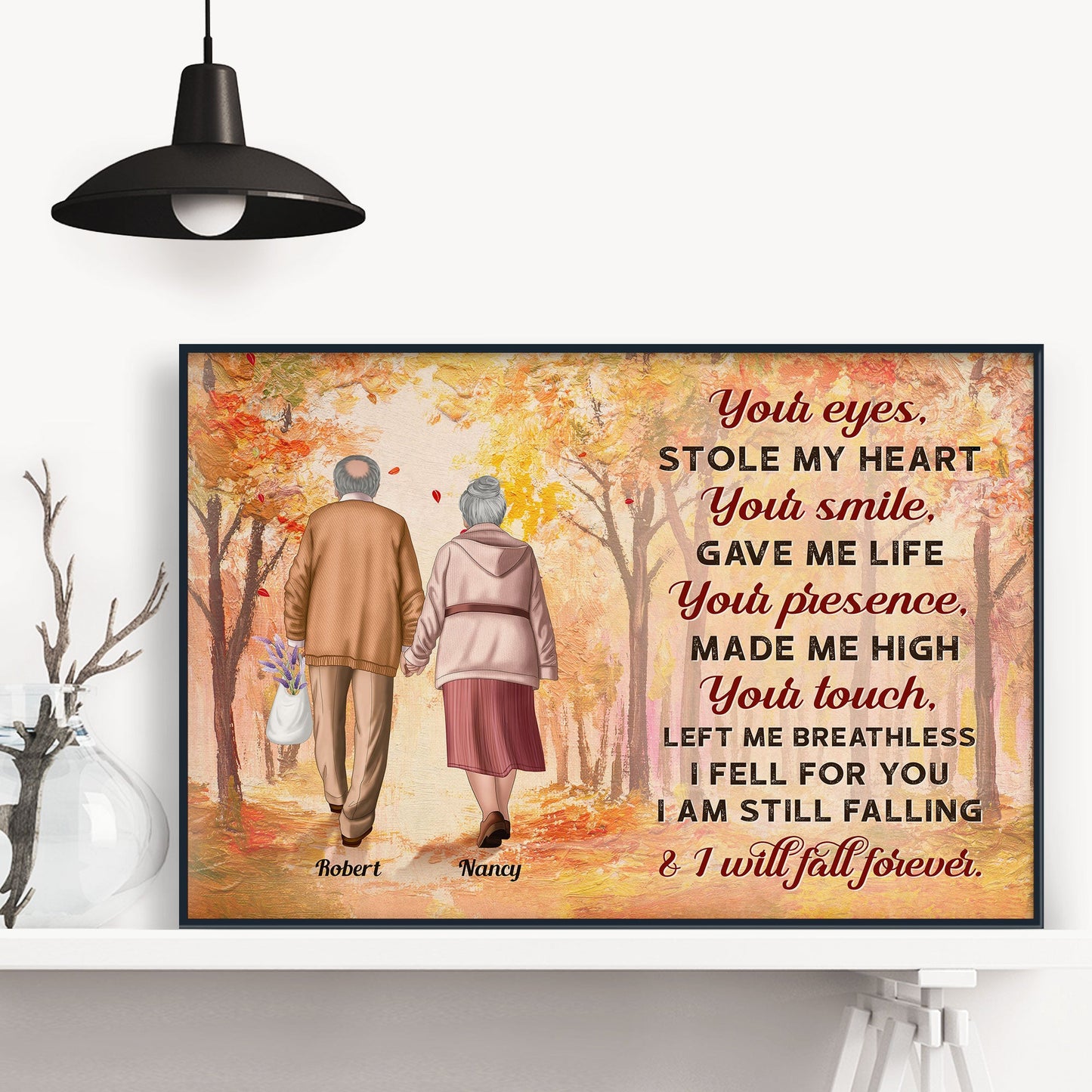 I Love You - Personalized Poster/Wrapped Canvas - Anniversary, Valentine's Day Gift For Spouse, Husband, Wife, Lovers, Girlfriend, Boyfriend