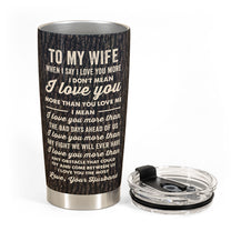 I Love You The Most - Personalized Photo Tumbler Cup