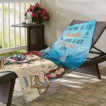I Love You To The Beach & Back - Personalized Beach Towel