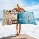 I Love You To The Beach & Back - Personalized Beach Towel