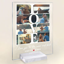 I Love You To The Moon And Back - Personalized Acrylic Photo Plaque