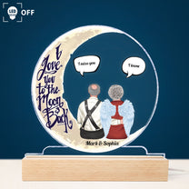 I Love You To The Moon And Back - Personalized LED Light