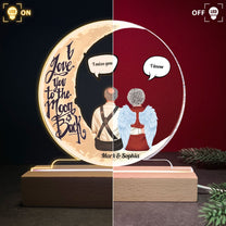I Love You To The Moon And Back - Personalized LED Light