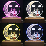 I Love You To The Moon And Back - Personalized LED Light