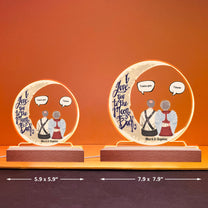 I Love You To The Moon And Back - Personalized LED Light