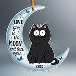 I Love You To The Moon & Back - Pet Version - Personalized Acrylic Ornament