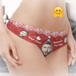 I Love Your Face Between My Legs Naughty - Personalized Photo Women's Low-Waisted Brief - Gift For Wife