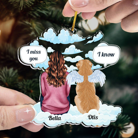 I Miss You - Personalized Acrylic Ornament