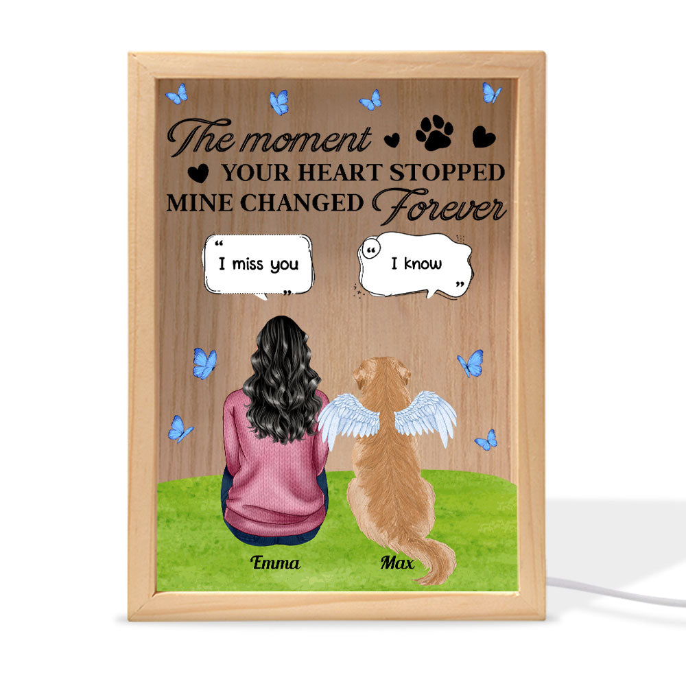 I Miss You - Personalized Frame Light Box