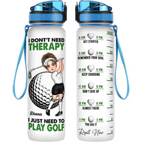 I Need To Play Golf - Personalized Water Bottle