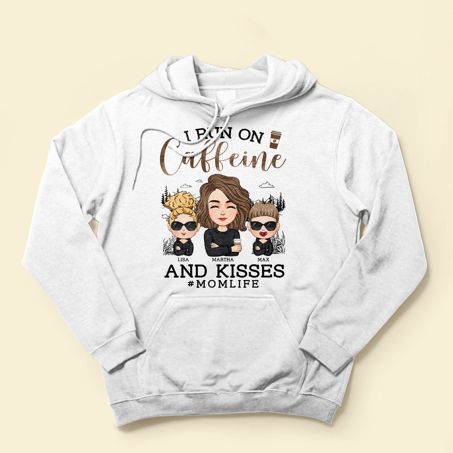 I Run On Caffeine And Kisses - Personalized Shirt