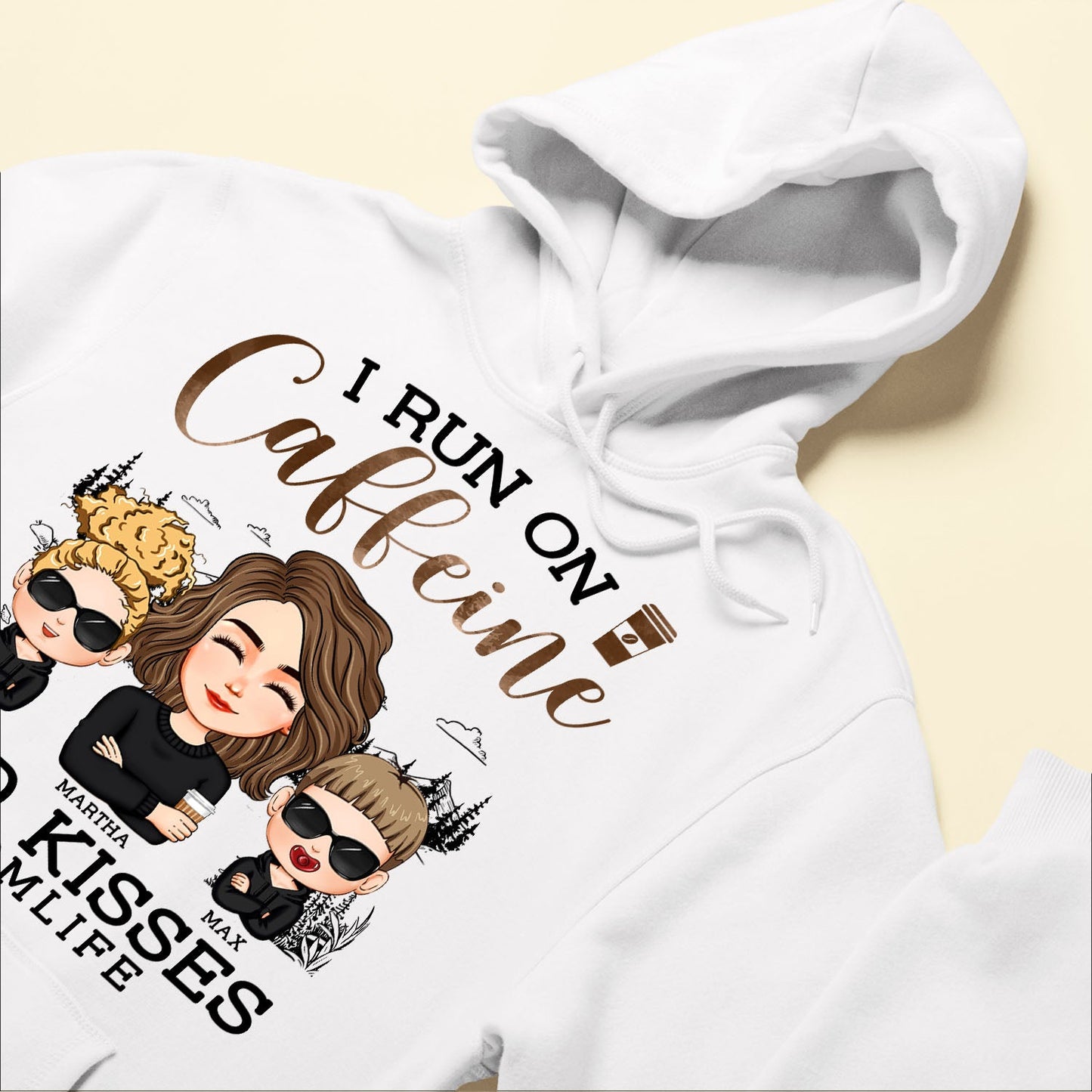 I Run On Caffeine And Kisses - Personalized Shirt