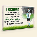I Scored A Hat-Trick - Personalized Rectangle Acrylic Plaque