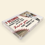 I Scored A Home Run - Personalized Rectangle Acrylic Plaque