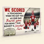 I Scored A Touchdown - Personalized Rectangle Acrylic Plaque