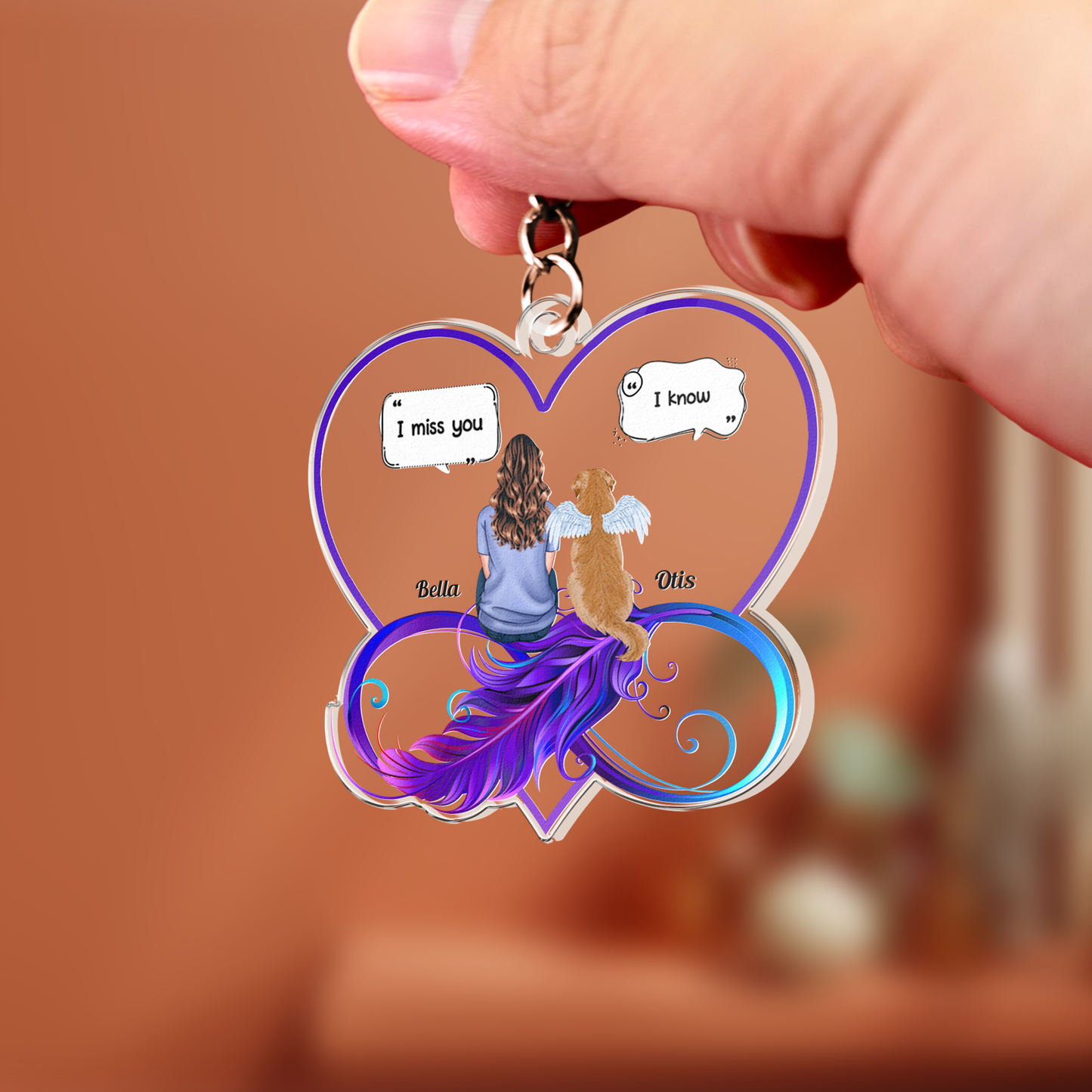 I Still Miss You Pet Memorial - Personalized Acrylic Keychain