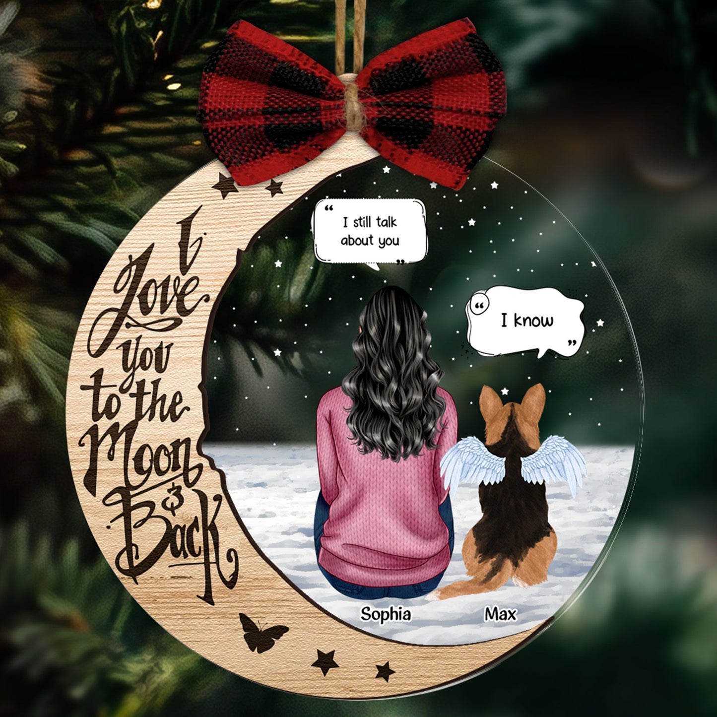 I Still Talk About You - New Version - Personalized Wood And Acrylic Ornament