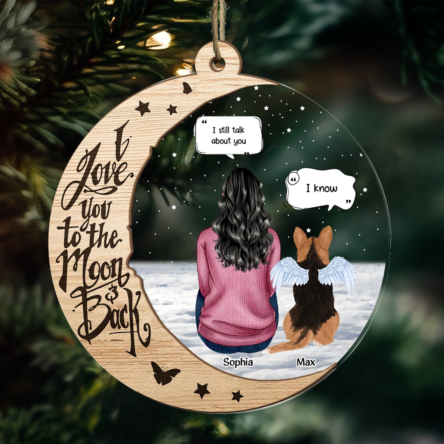 I Still Talk About You - New Version - Personalized Wood And Acrylic Ornament