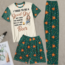 I Tried To Be A Good Girl - Personalized Pajamas