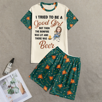 I Tried To Be A Good Girl - Personalized Pajamas