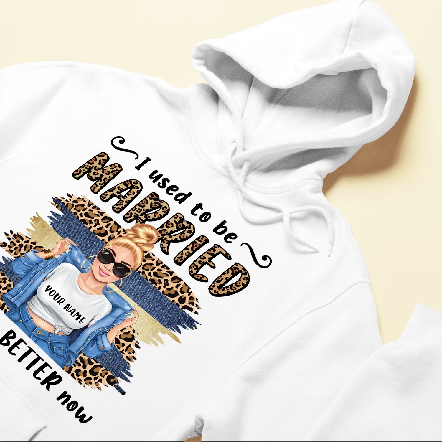 I Used To Be Married - Personalized Shirt - Gift For Divorce Woman - Chubby Girl Front