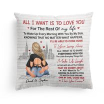 I Want Is To Grow Old With You Couples - Personalized Pillow (Insert Included)