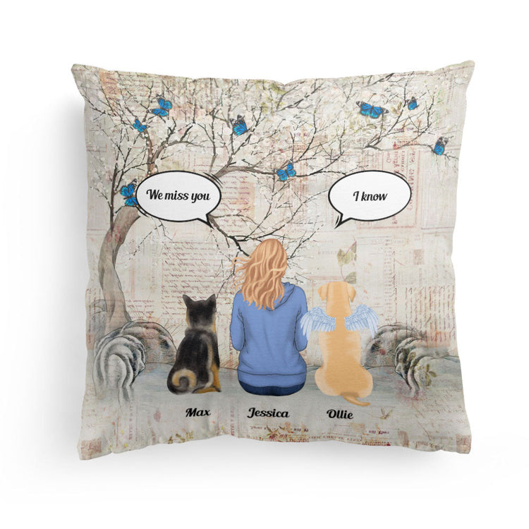 I Will Always Miss You - Personalized Pillow - Memorial, Loving Gift For Dog Loss Owners, Dog Lovers, Dog Mom & Dog Dad
