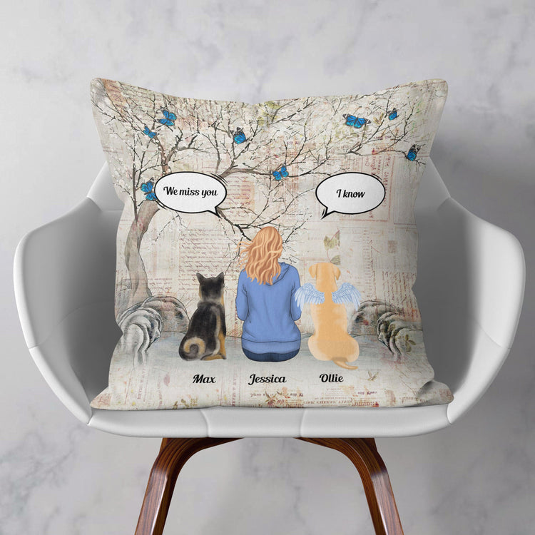 I Will Always Miss You - Personalized Pillow - Memorial, Loving Gift For Dog Loss Owners, Dog Lovers, Dog Mom & Dog Dad