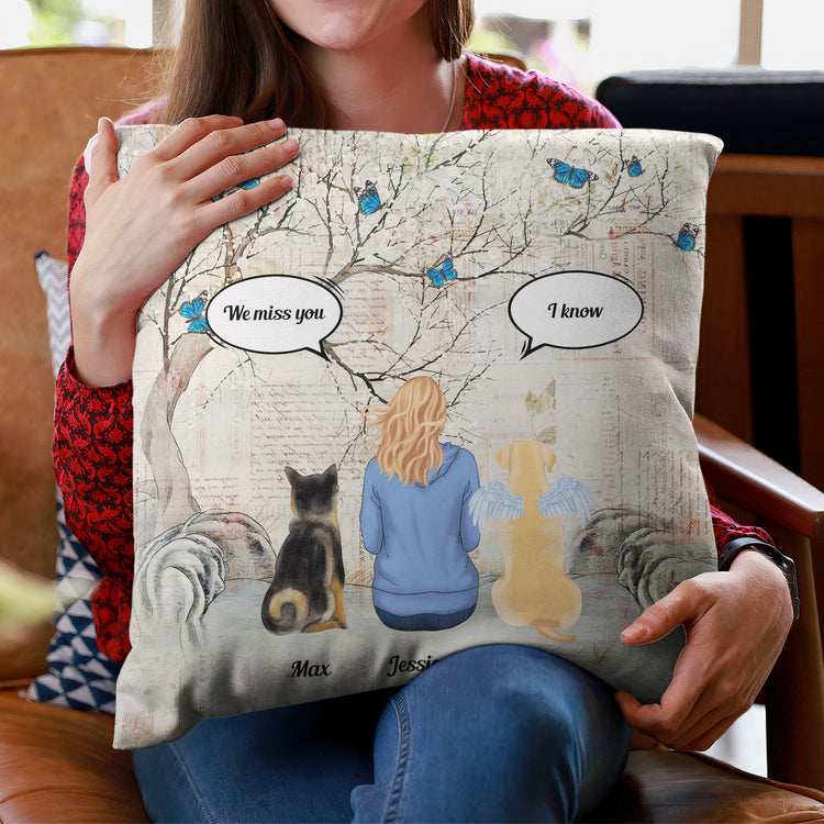 I Will Always Miss You - Personalized Pillow - Memorial, Loving Gift For Dog Loss Owners, Dog Lovers, Dog Mom & Dog Dad