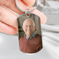 I Will Carry You With Me - Personalized Engraved Stainless Steel Photo Keychain