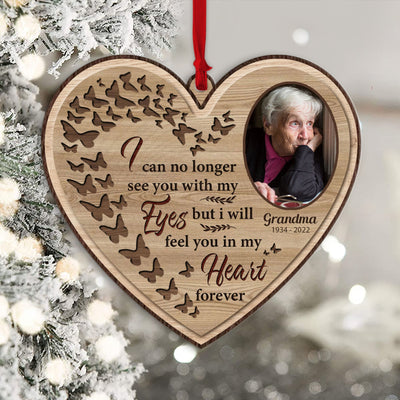 I Will Hold You In My Heart - Personalized Custom Shaped Wooden Photo Ornament