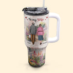 I Wish I Could Turn Back The Clock - Personalized 40oz Tumbler With Straw