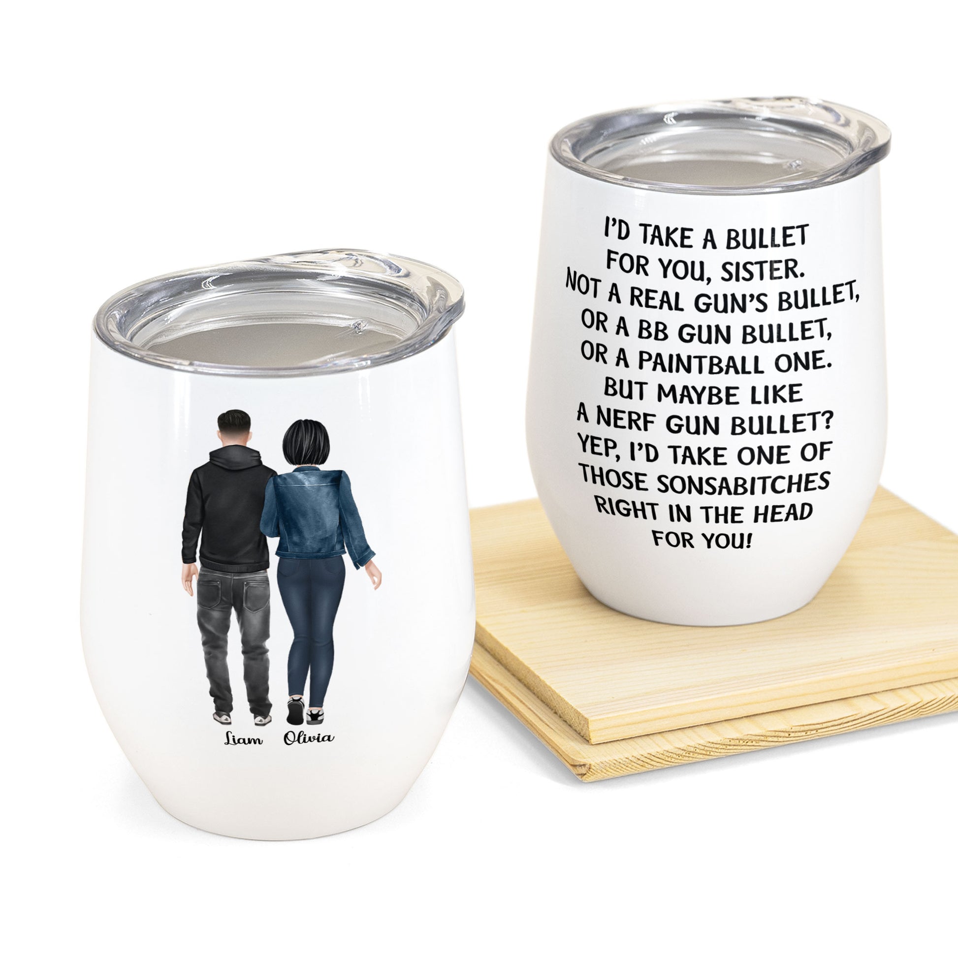 We'Re Glad We Shot Out Of Yours - Personalized Tumbler Cup – Macorner
