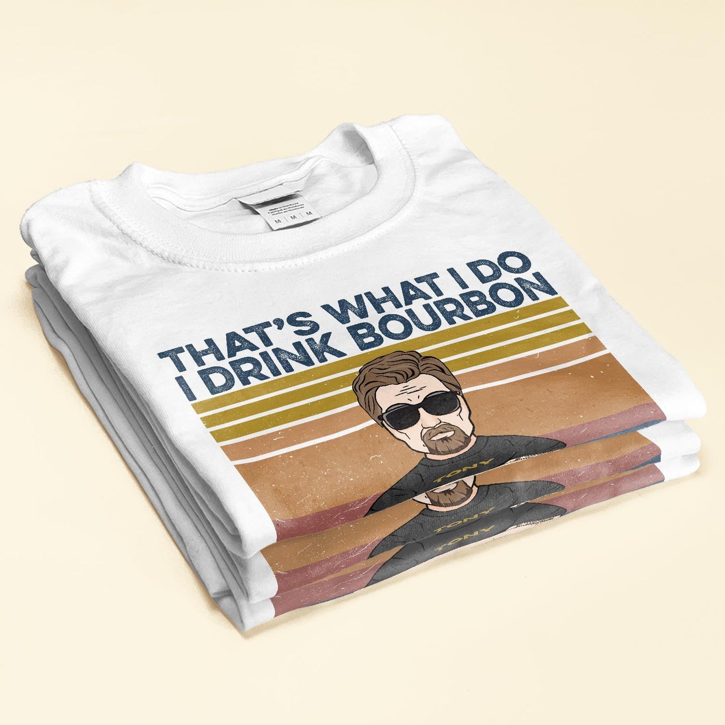 I Drink Bourbon I Hate People - Personalized Shirt - Gift For Dad - Vintage shirt