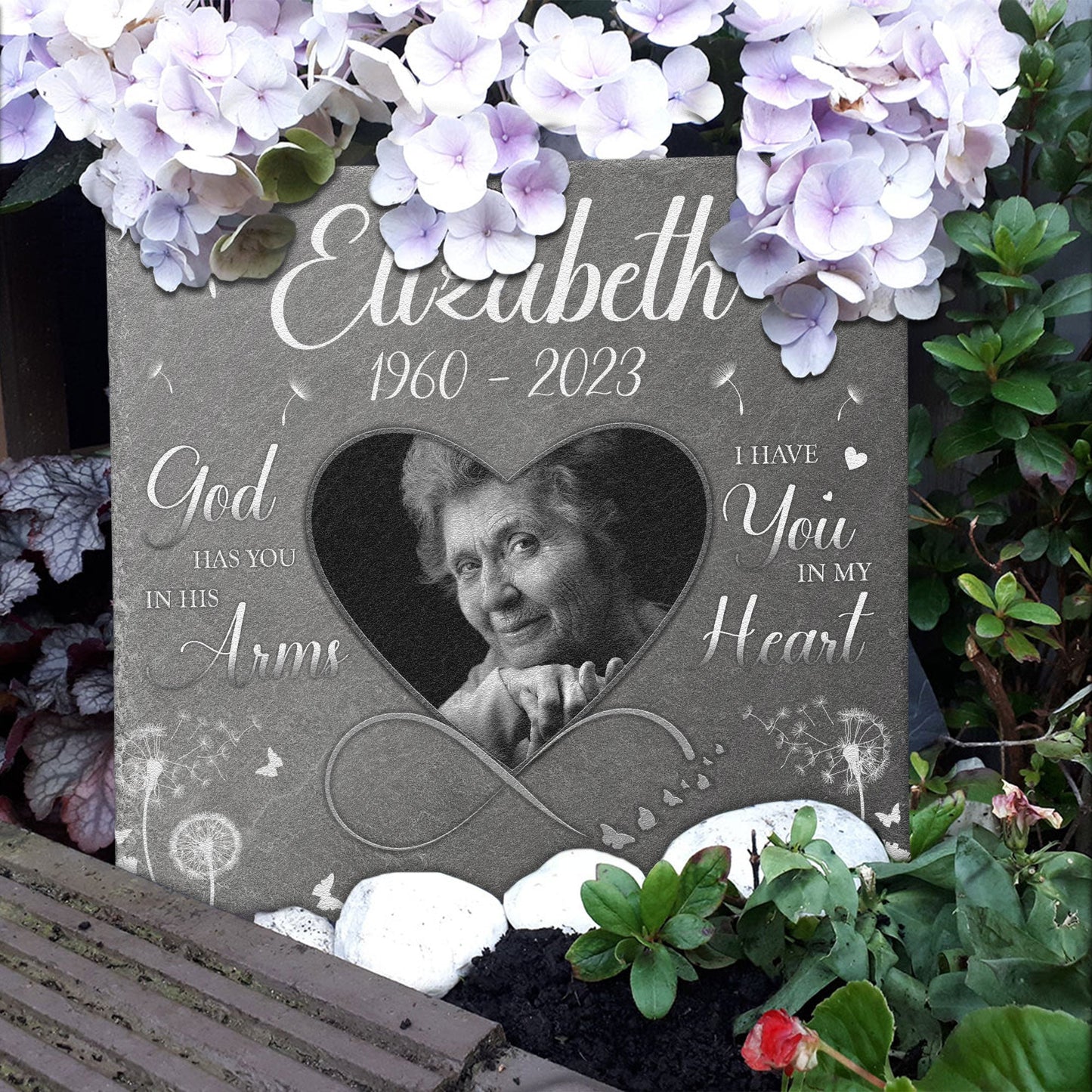 I Have You In My Heart  - Personalized Garden Stone