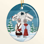I Miss You I Know - Personalized Ceramic Ornament - Family Memorial Gift