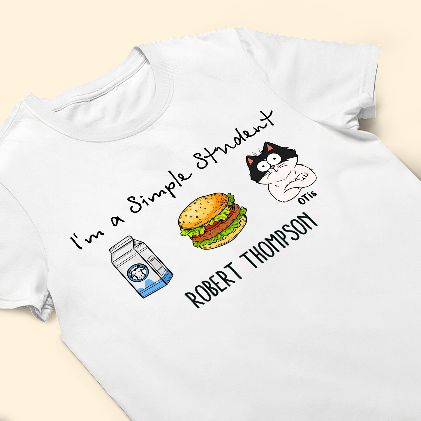 I Am A Simple Student - Personalized Shirt