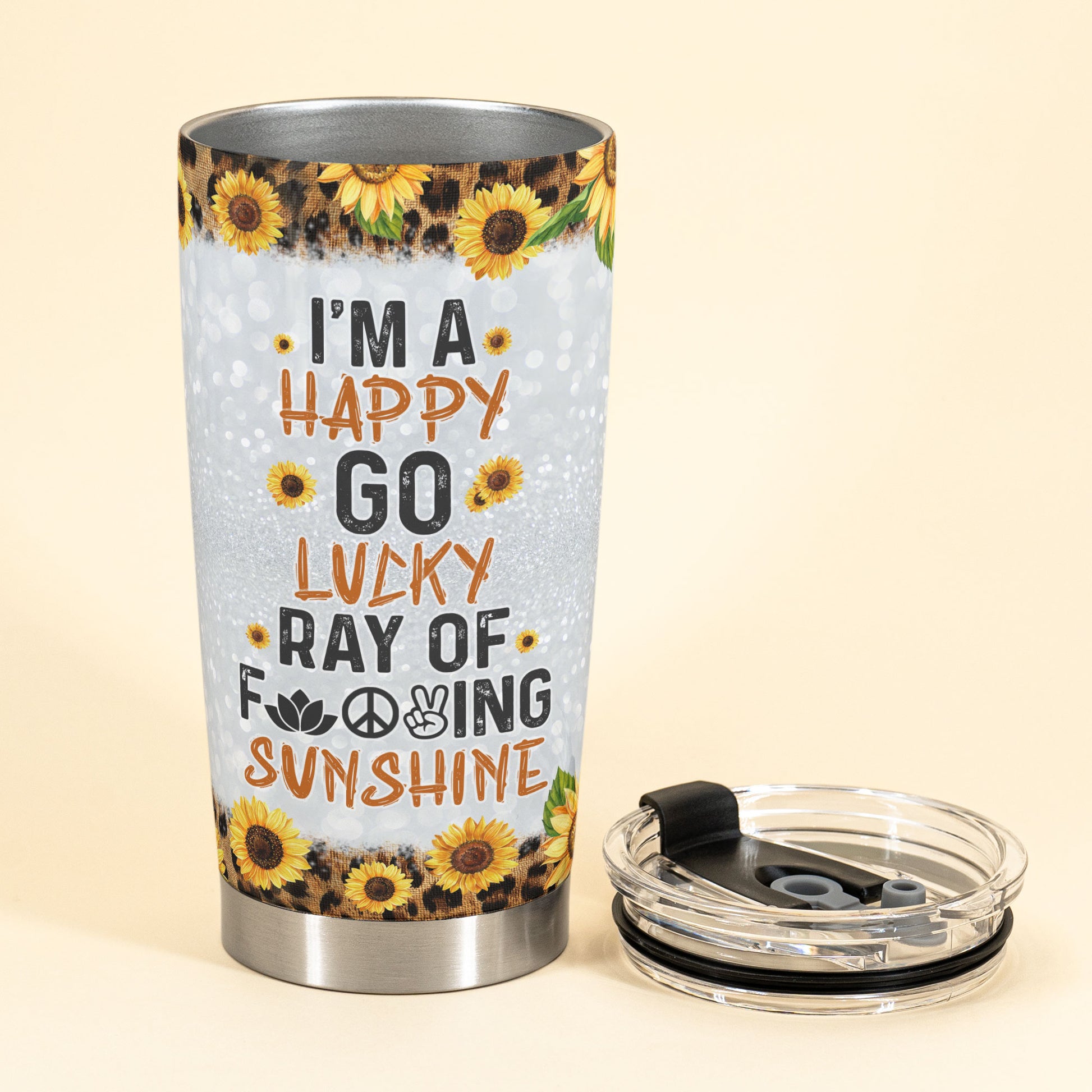 I'm Happy Go Lucky - Personalized Tumbler Cup - Birthday Gift For Girl –  Macorner