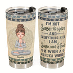 I'm Sage And Hood And Wish A Mufuka Would - Vintage Version  - Personalized Tumbler Cup - Birthday, Motivation Gift For Yoga Lover