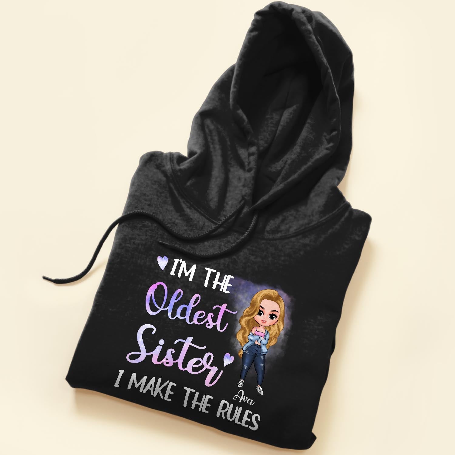 I'm The Oldest Sister - Personalized Shirt - Birthday Gift For Sisters