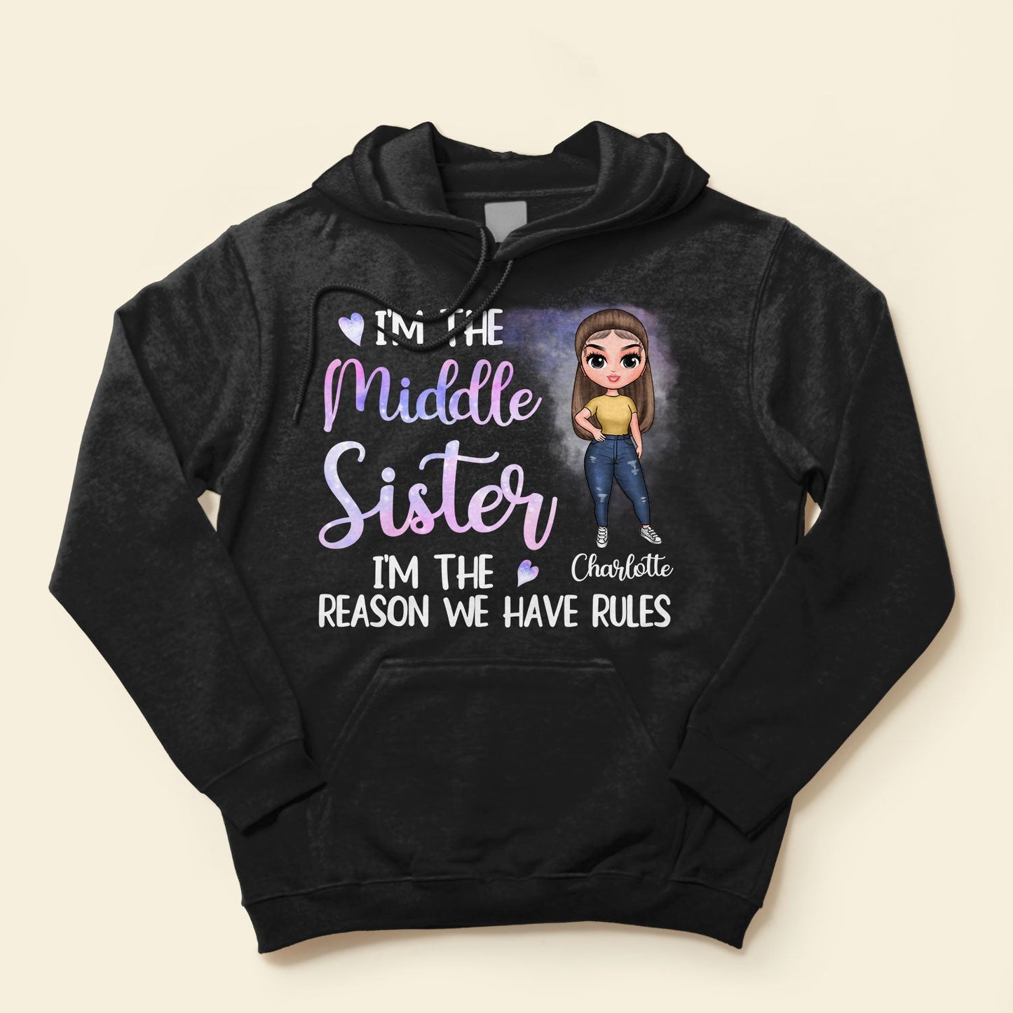 I'm The Oldest Sister - Personalized Shirt - Birthday Gift For Sisters