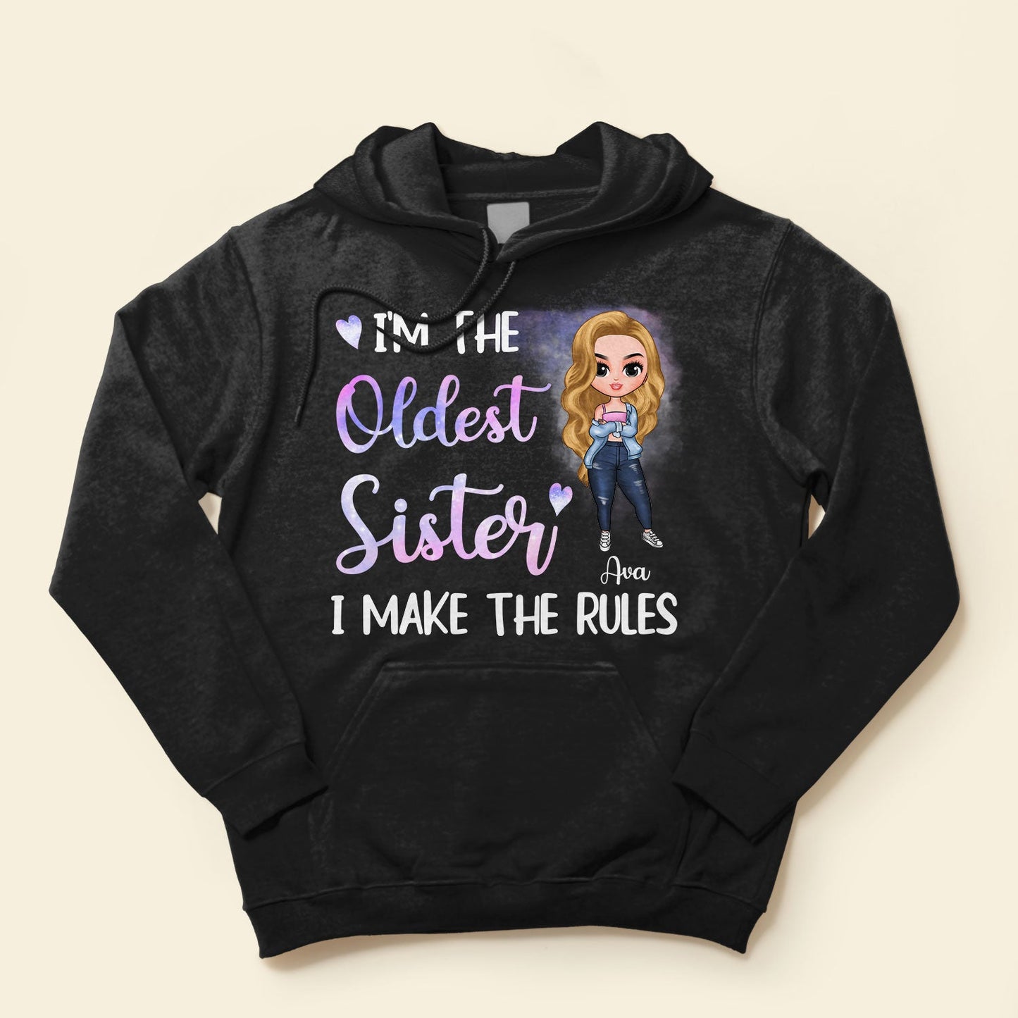 I'm The Oldest Sister - Personalized Shirt - Birthday Gift For Sisters