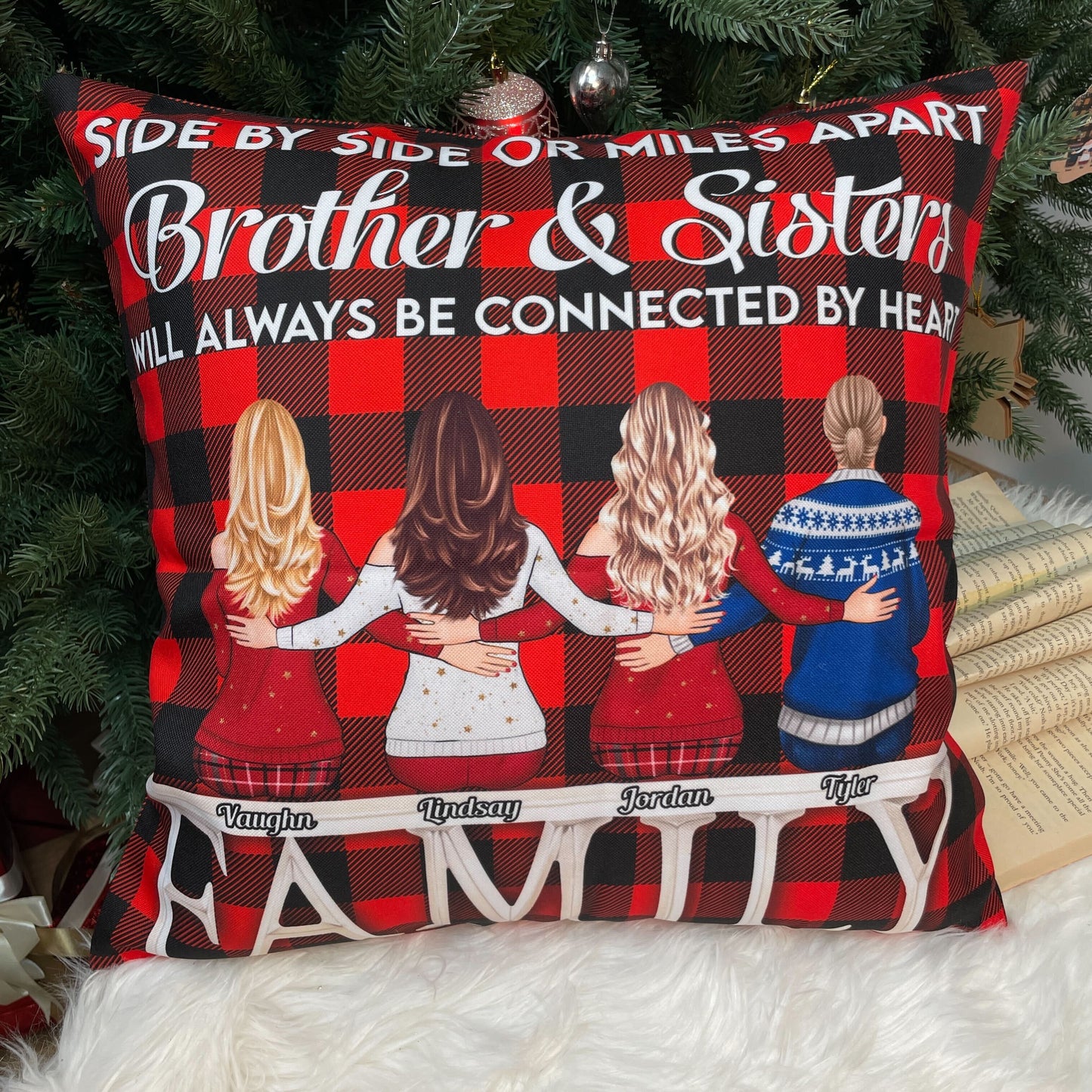 Life Is Better With Brothers And Sisters - Personalized Pillow (Insert Included)