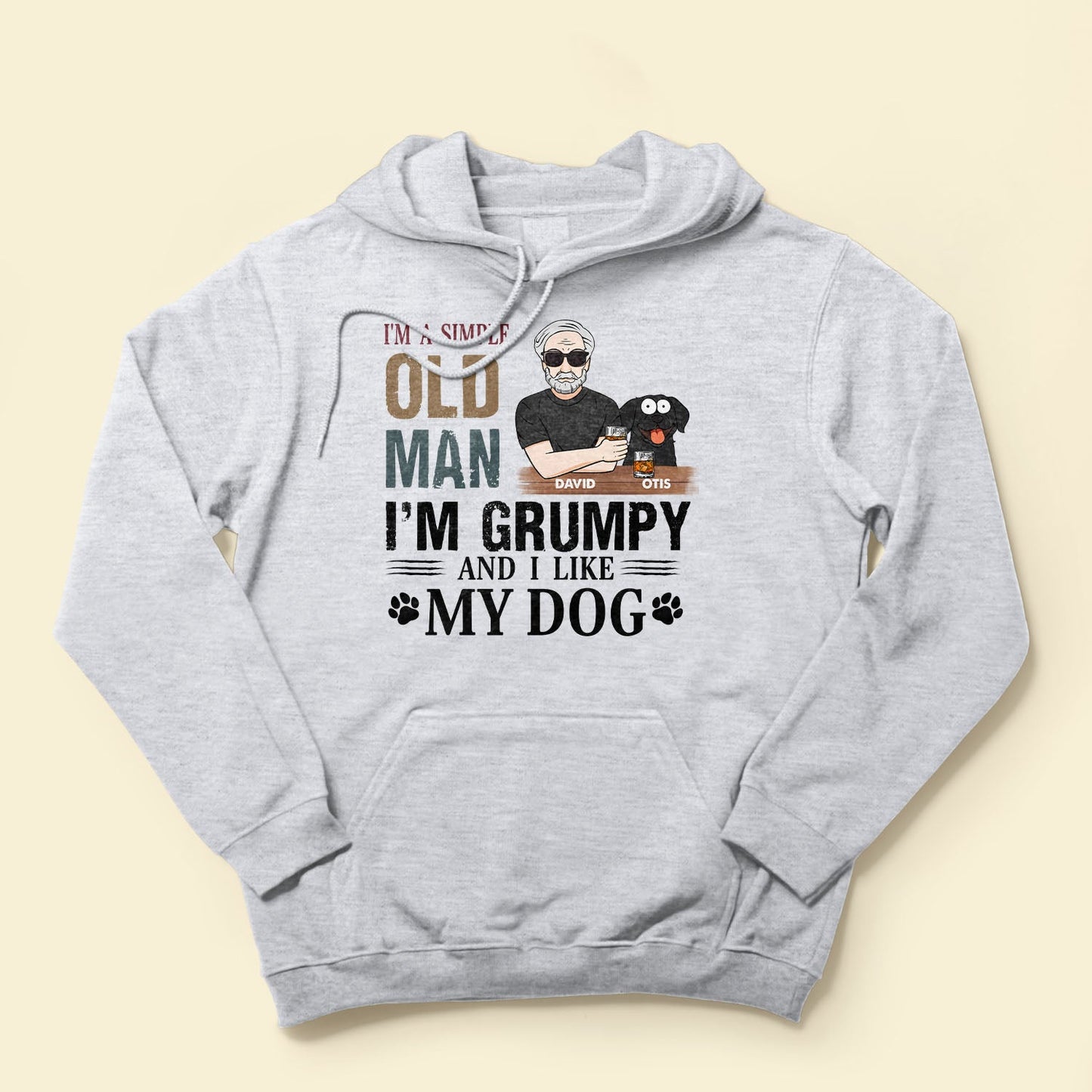 I'm A Simple Old Man - Dog Version - Personalized Shirt